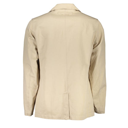 Gant Beige Cotton Men's Jacket Gant