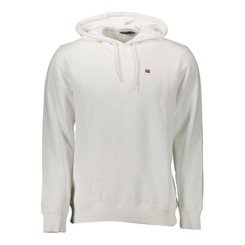 Napapijri White Cotton Men's Sweatshirt Napapijri