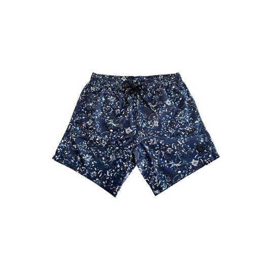Trussardi Beachwear Blue Polyester Men Swim Short