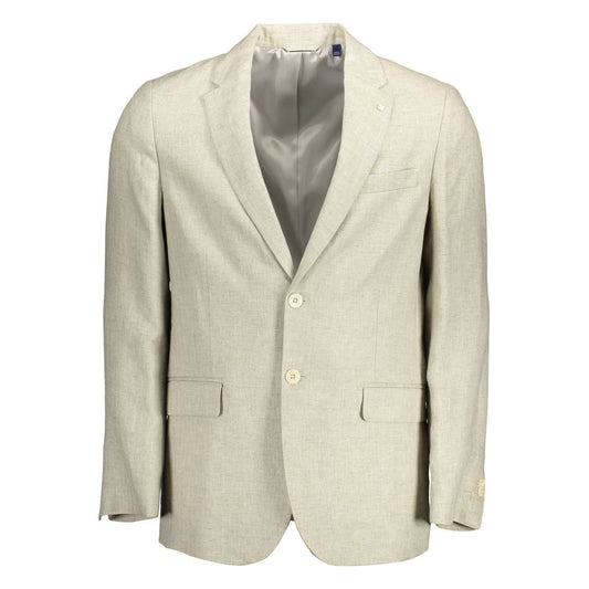 Gant Beige Linen Jackets & Coat