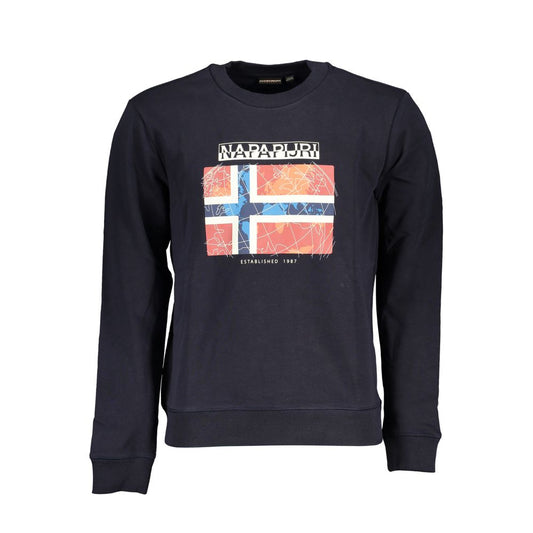 Napapijri Blue Cotton Sweatshirt Napapijri