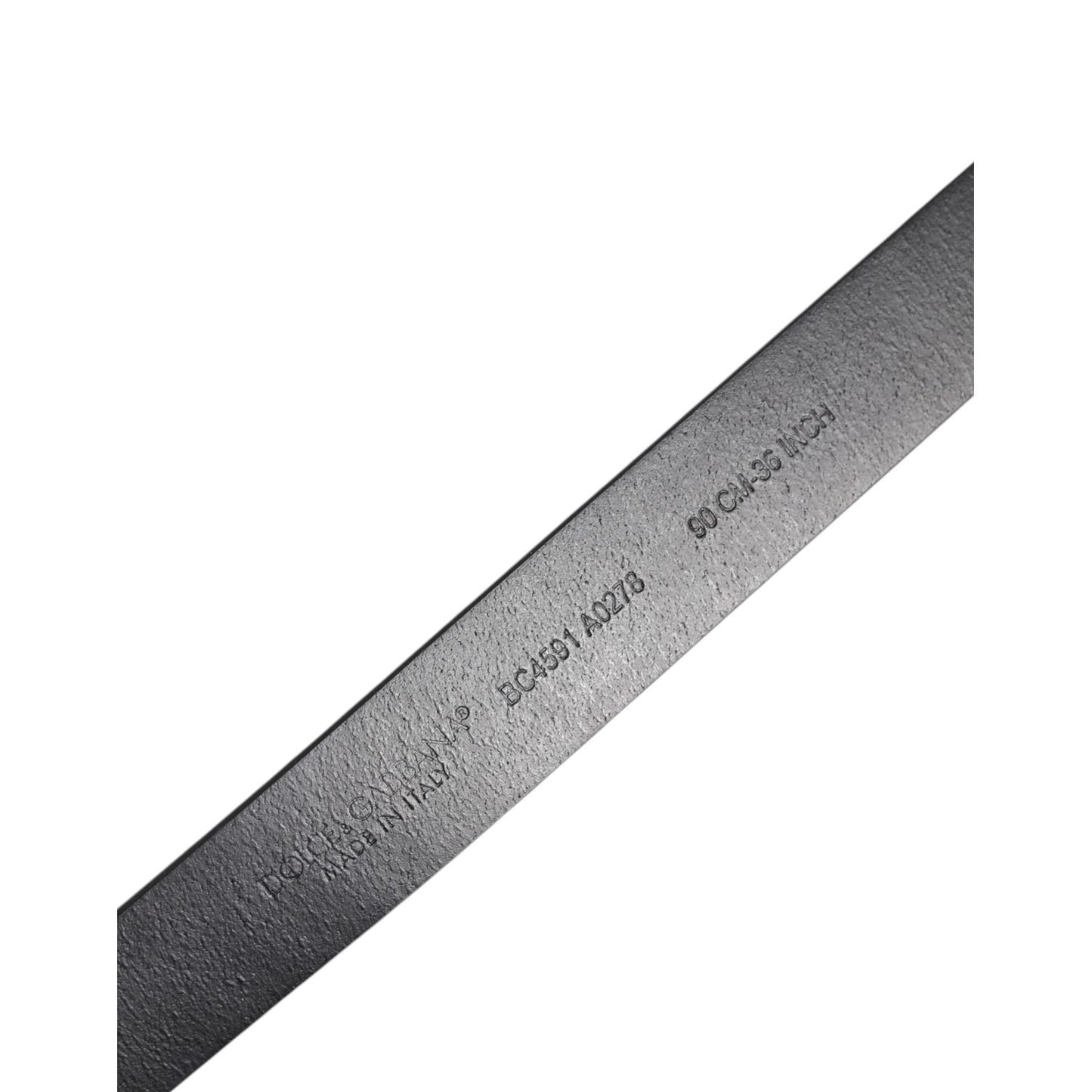 Dolce & Gabbana Brown Leather Gold Rectangle Buckle Belt