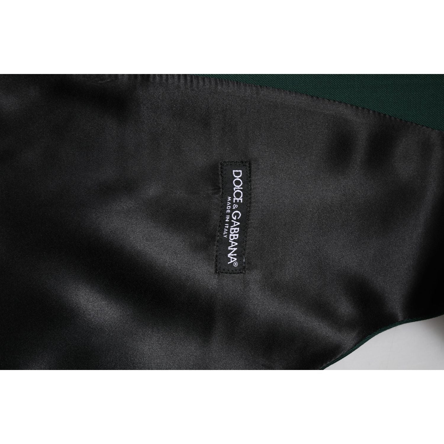 Dolce & Gabbana Green Wool Dress Formal Men Waistcoat Vest