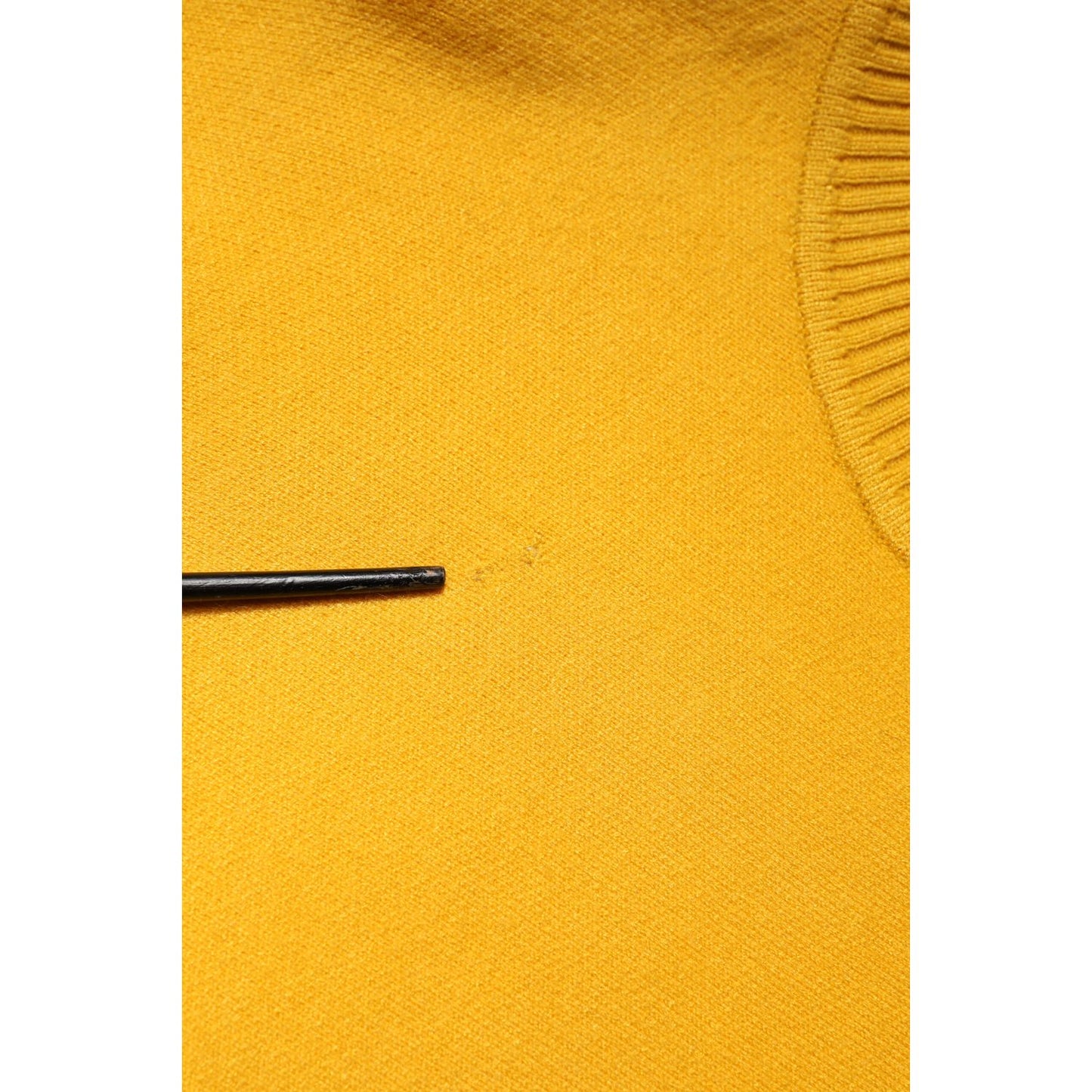 SIGNS Yellow Stripe Long Sleeve Overcoat Pullover Sweater SIGNS