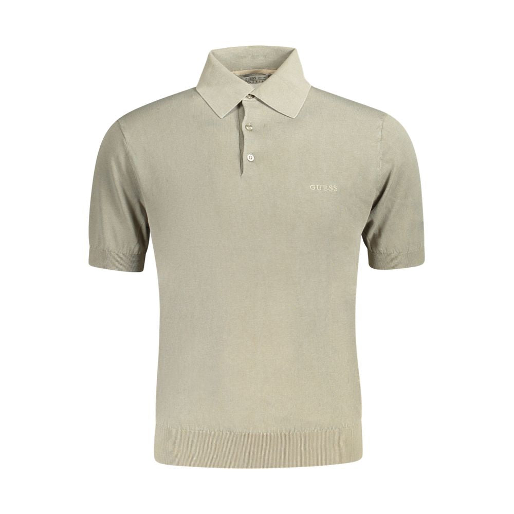 Guess Jeans Verde Cotton Mens Polo Shirt