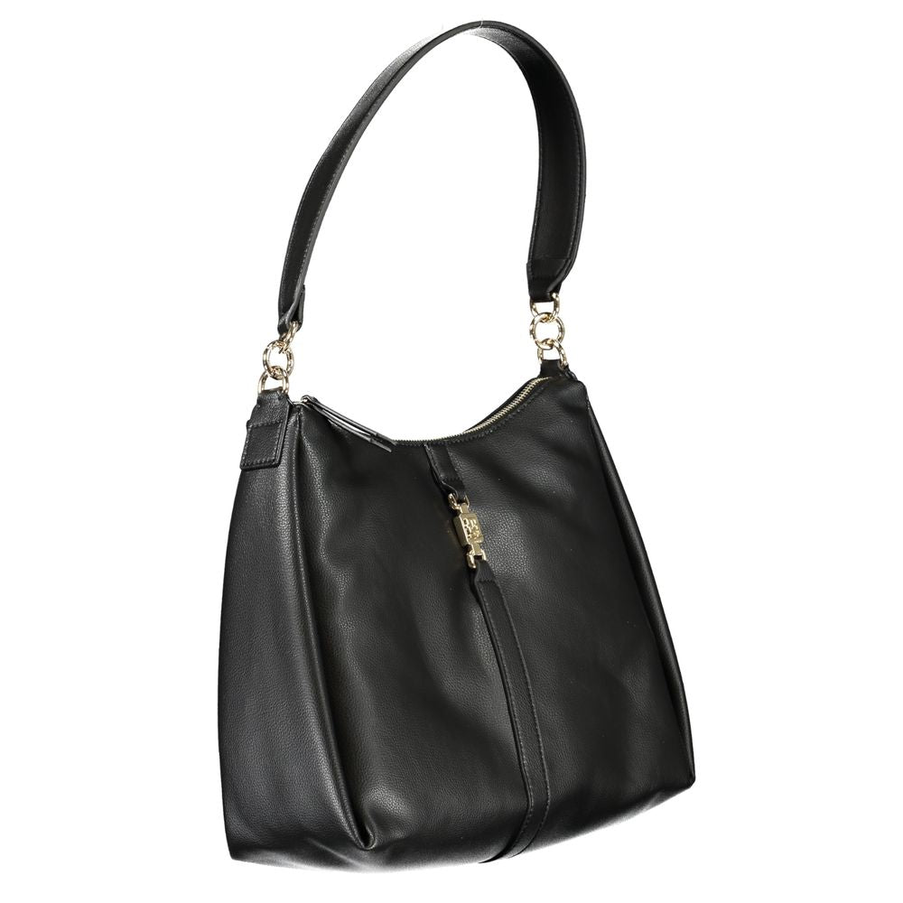 Tommy Hilfiger Black Polyester Women Shoulder Bag