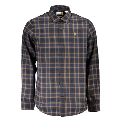 Timberland Blue Cotton Men's Shirt
