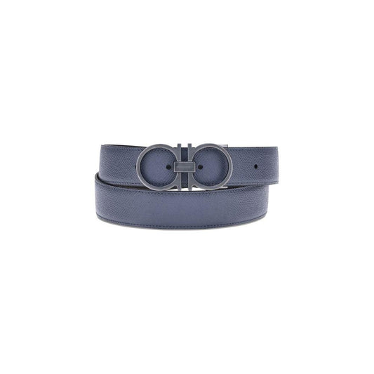 Ferragamo Leather reversible Belt 100 cm / 40 Inches,105 cm / 42 Inches,110 cm / 44 Inches,1728,72470364320,90 cm / 36 Inches,95 cm / 38 Inches,Accessories,Belts - Men - Accessories,Blue,Ferragamo,Men,Men - Accessories,New with tags FE-786291004-100 CM /