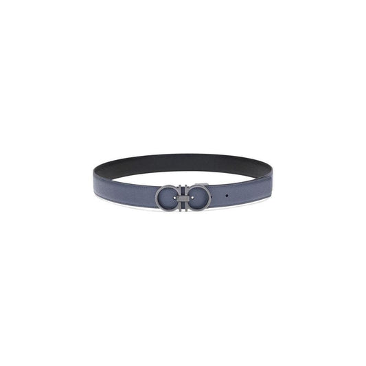 Ferragamo Leather reversible Belt 100 cm / 40 Inches,105 cm / 42 Inches,110 cm / 44 Inches,1728,72470364320,90 cm / 36 Inches,95 cm / 38 Inches,Accessories,Belts - Men - Accessories,Blue,Ferragamo,Men,Men - Accessories,New with tags FE-786291004-100 CM /