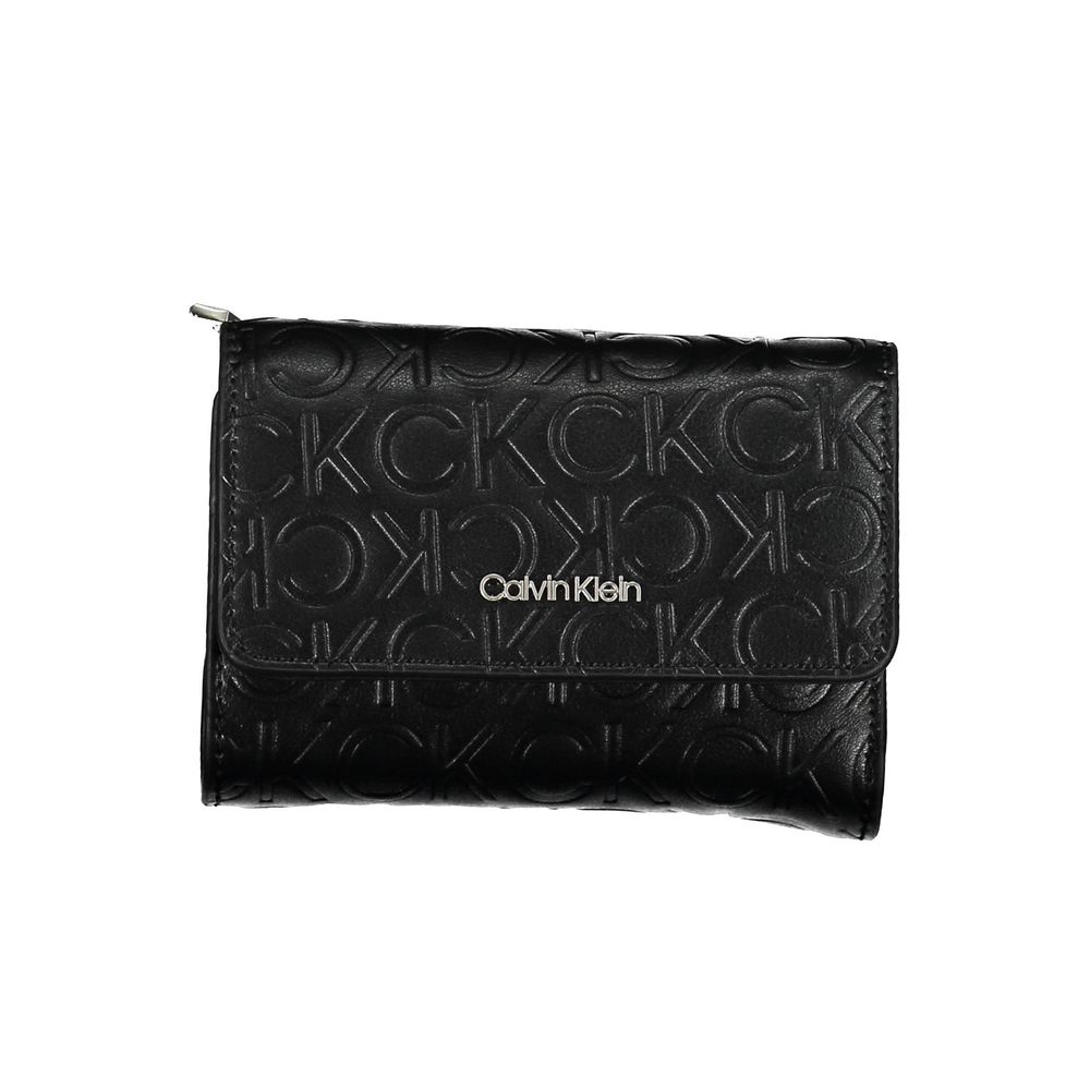 Calvin Klein Black Polyurethane Women Wallet