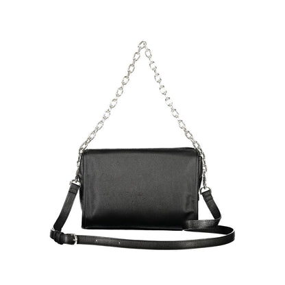 Mario Valentino Black Polyurethane Women's Handbag