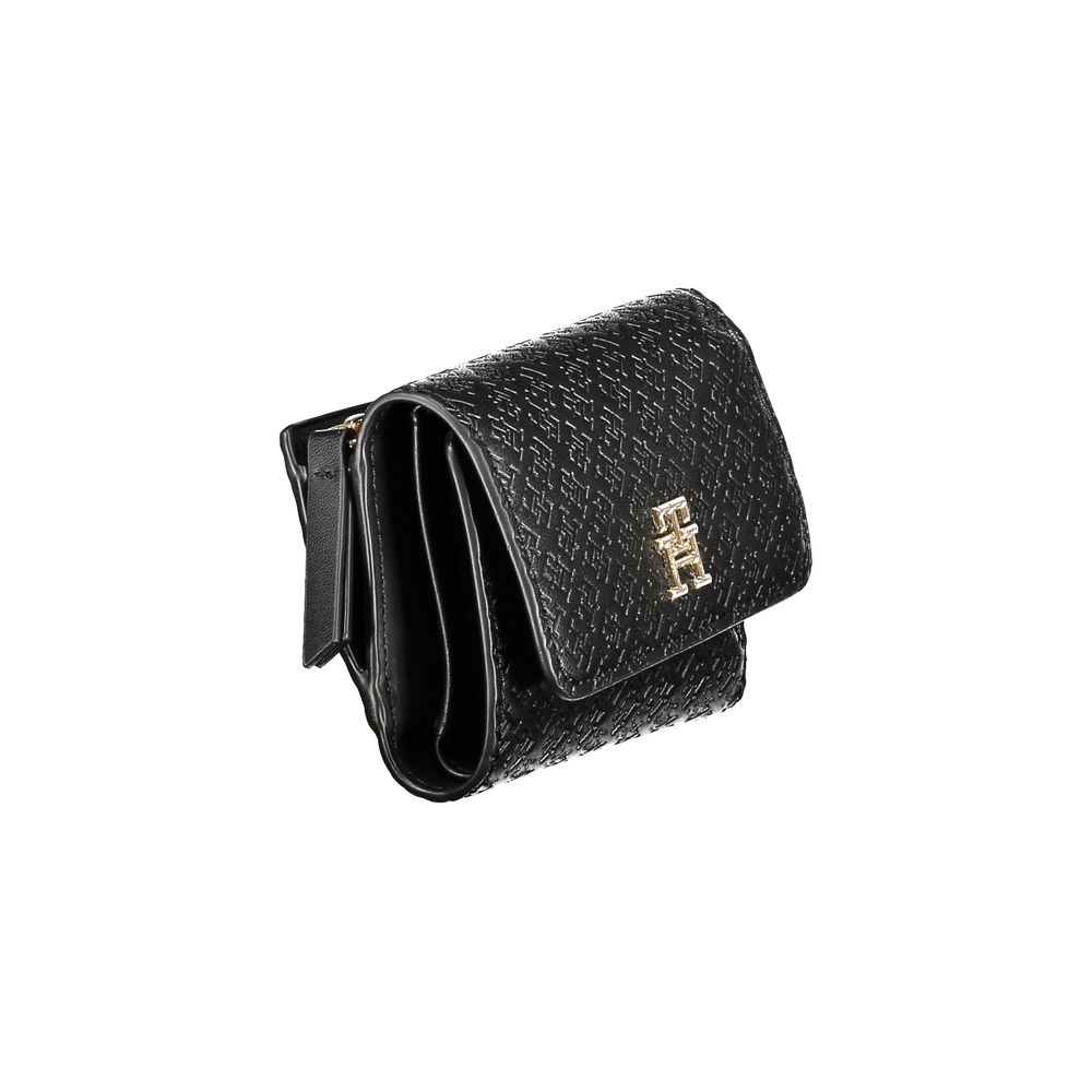 Tommy Hilfiger Black Polyurethane Women Wallet