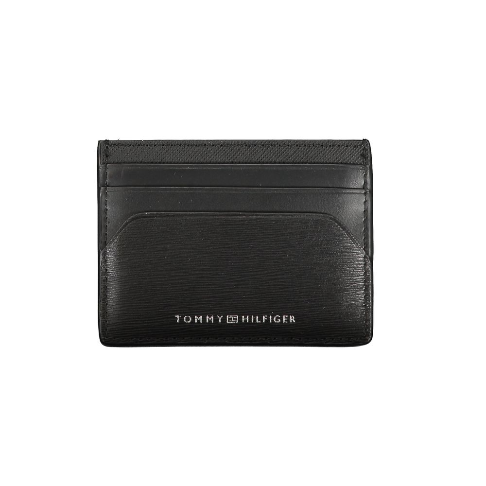 Tommy Hilfiger Black Leather Men Wallet