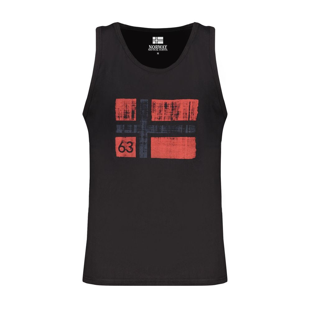 Norway 1963 Black Cotton Tank Tops