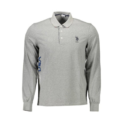 U.S. POLO ASSN. Grigio Cotton Men Polo Shirt