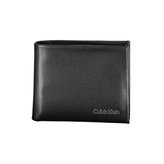 Calvin Klein Black Polyurethane Men Wallet