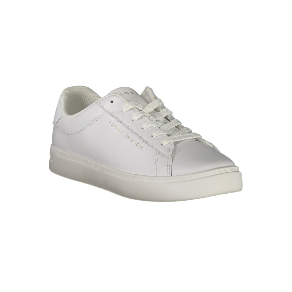 Tommy Hilfiger Bianco Polyurethane Women Sneaker