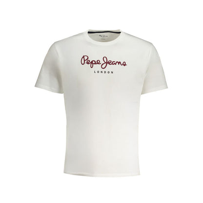 Pepe Jeans White Cotton T-Shirt Pepe Jeans