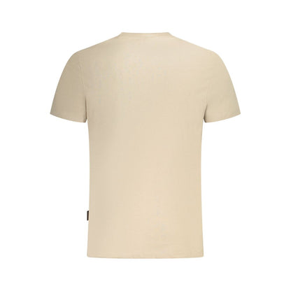Napapijri Beige Cotton Mens T-Shirt