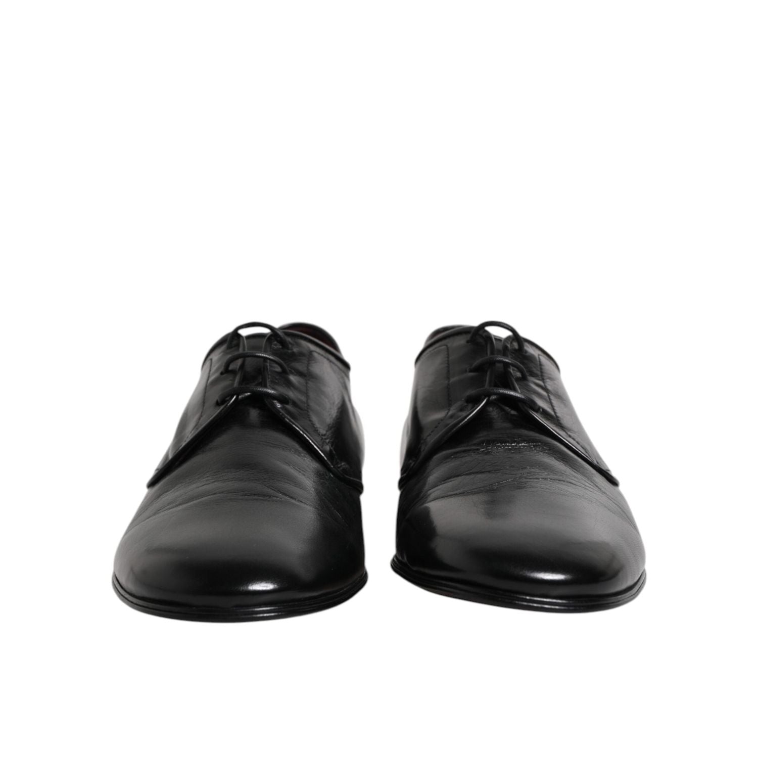 Dolce & Gabbana Black Leather Lace Up Derby Dress Formal Shoes