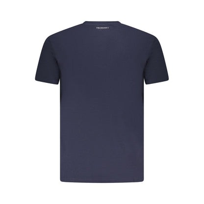 Trussardi Blu Cotton Men T-Shirt