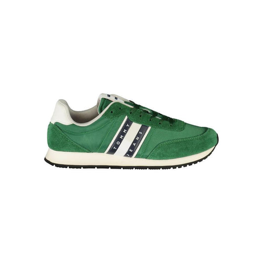 Tommy Hilfiger Green Polyester Men Sneaker