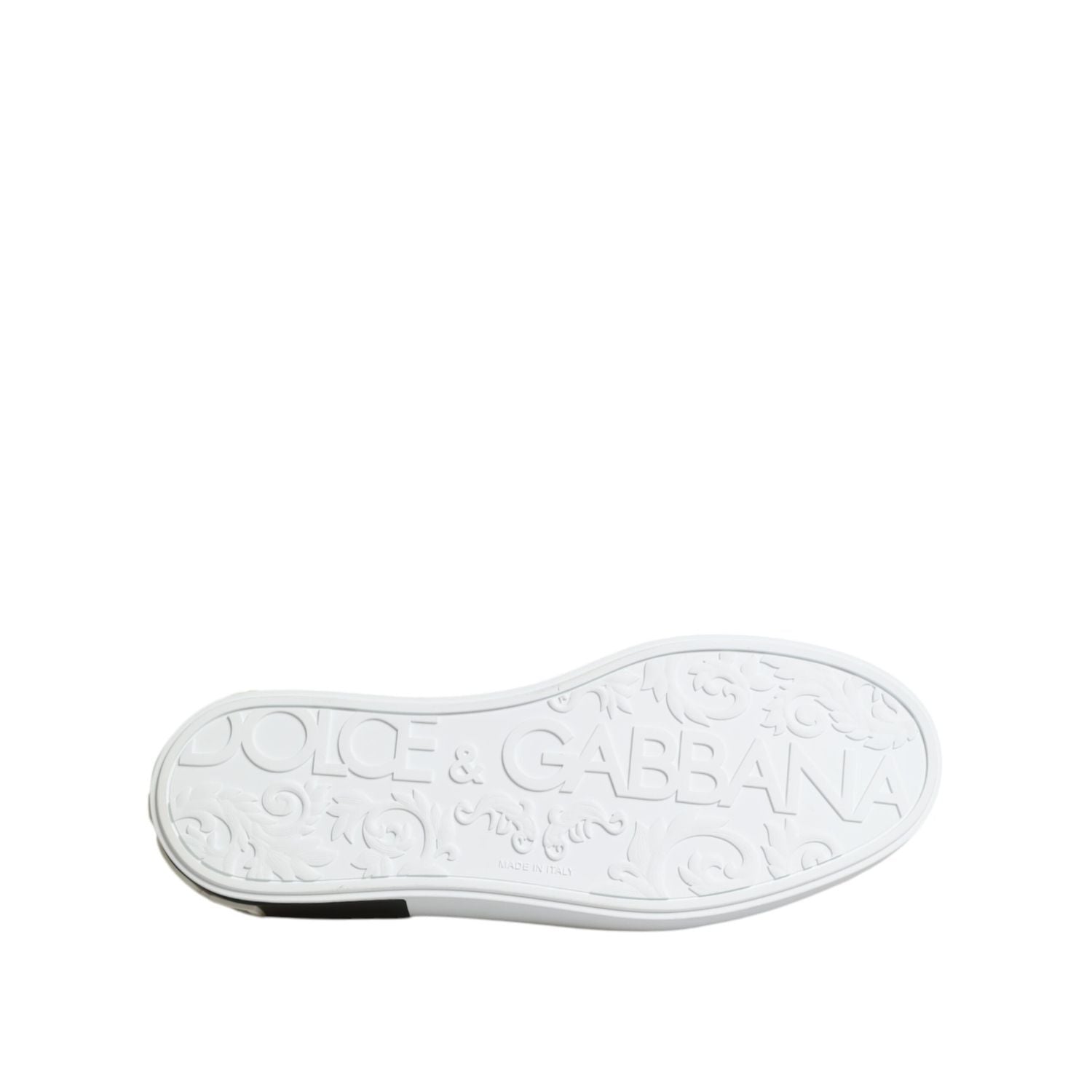 Dolce & Gabbana Red Logo Low Top Slip On Men Sneakers Shoes