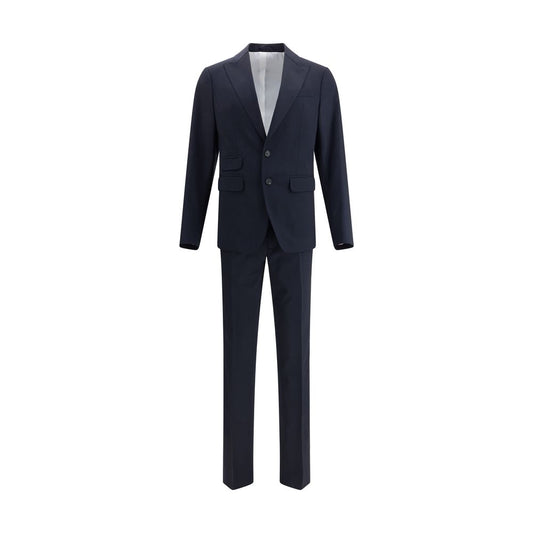 Dsquared² Black Fleece Wool Two-Piece Suit Dsquared²