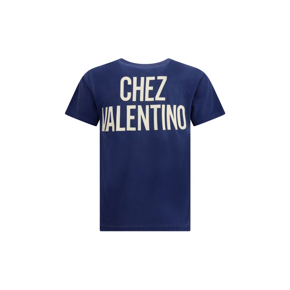 Valentino Blue Cotton T-Shirt