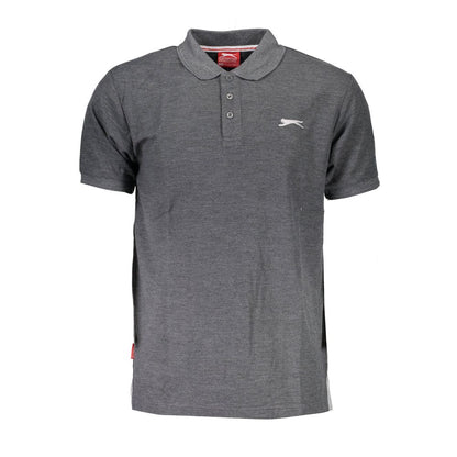 Slazenger Grigio Polyester Men Polo Slazenger