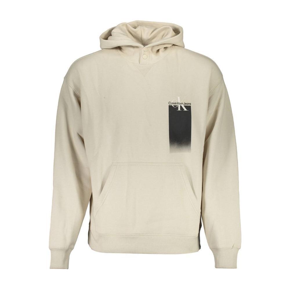Calvin Klein Beige Cotton Men's Sweatshirt Calvin Klein