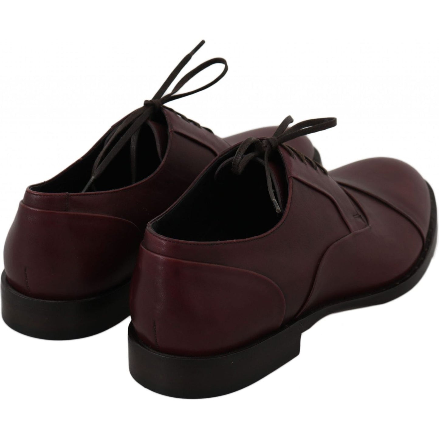 Dolce & Gabbana Elegant Bordeaux Leather Dress Shoes Dolce & Gabbana