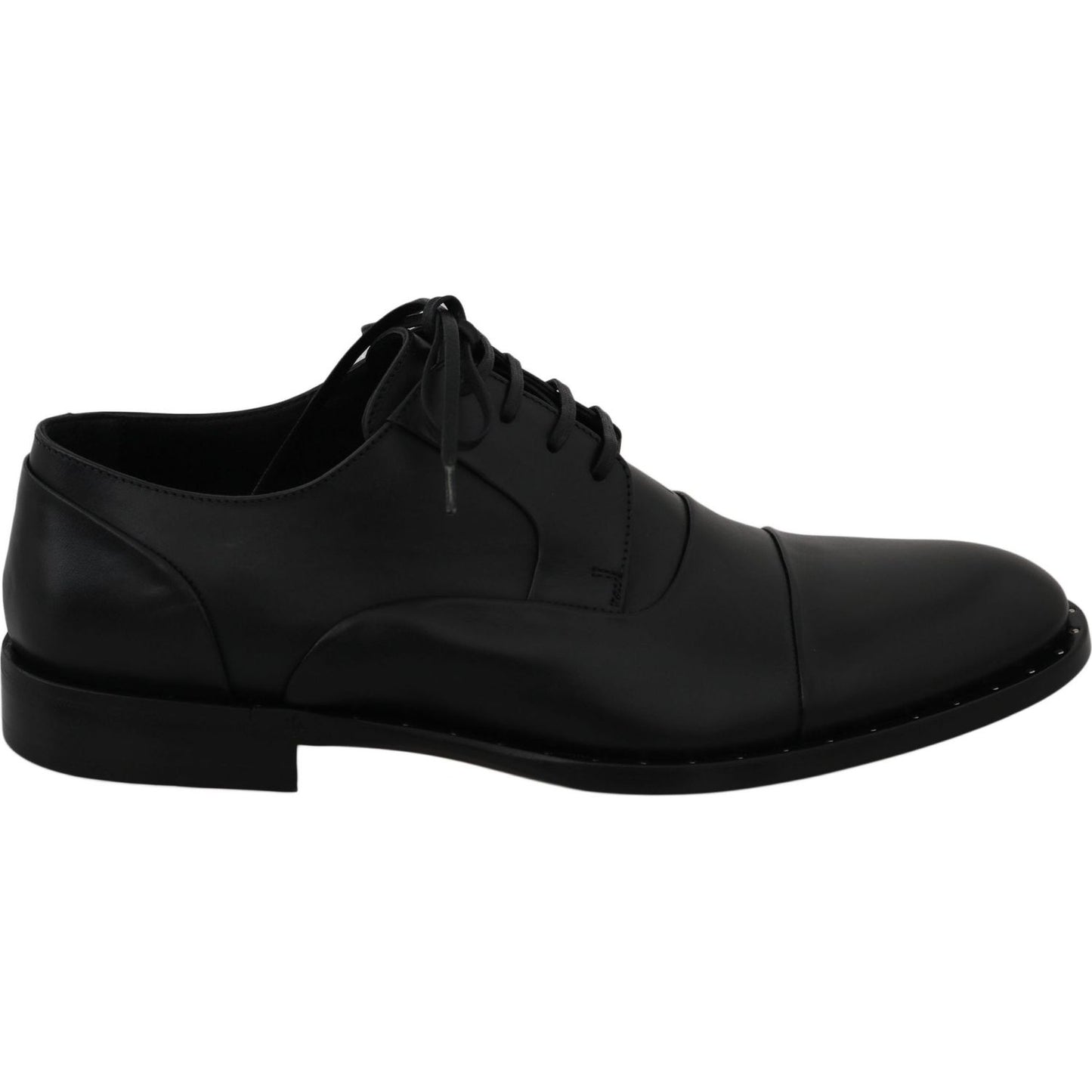 Dolce & Gabbana Sleek Black Leather Formal Dress Shoes Dress Shoes Dolce & Gabbana