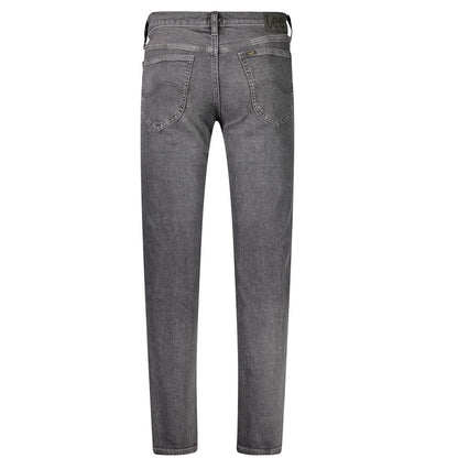Lee Black Cotton Straight-Leg Jeans Lee