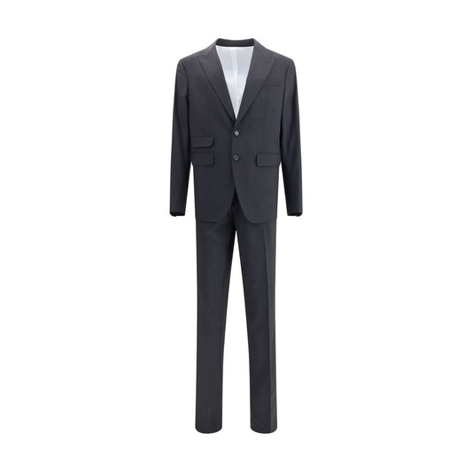 Dsquared² Black Fleece Wool Two-Piece Suit Dsquared²