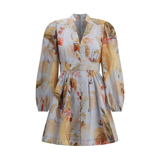Zimmermann Multicolor Linen Casual Dress Zimmermann