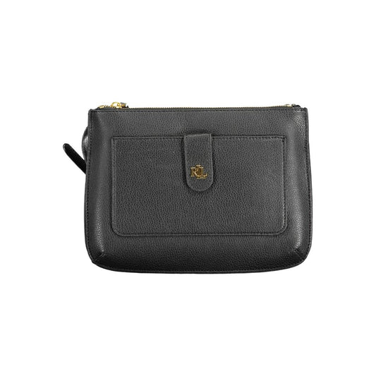 Ralph Lauren Black Leather Women Handbag