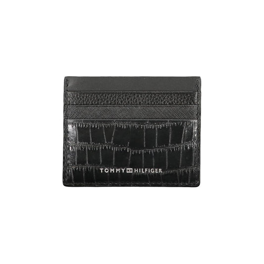 Tommy Hilfiger Black Leather Mens Wallet