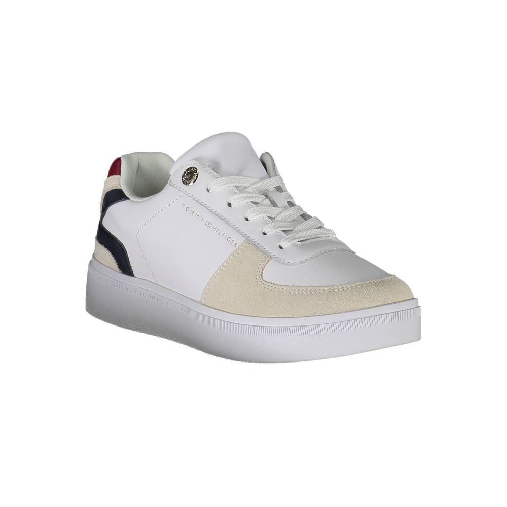Tommy Hilfiger White Polyester Women Sneaker