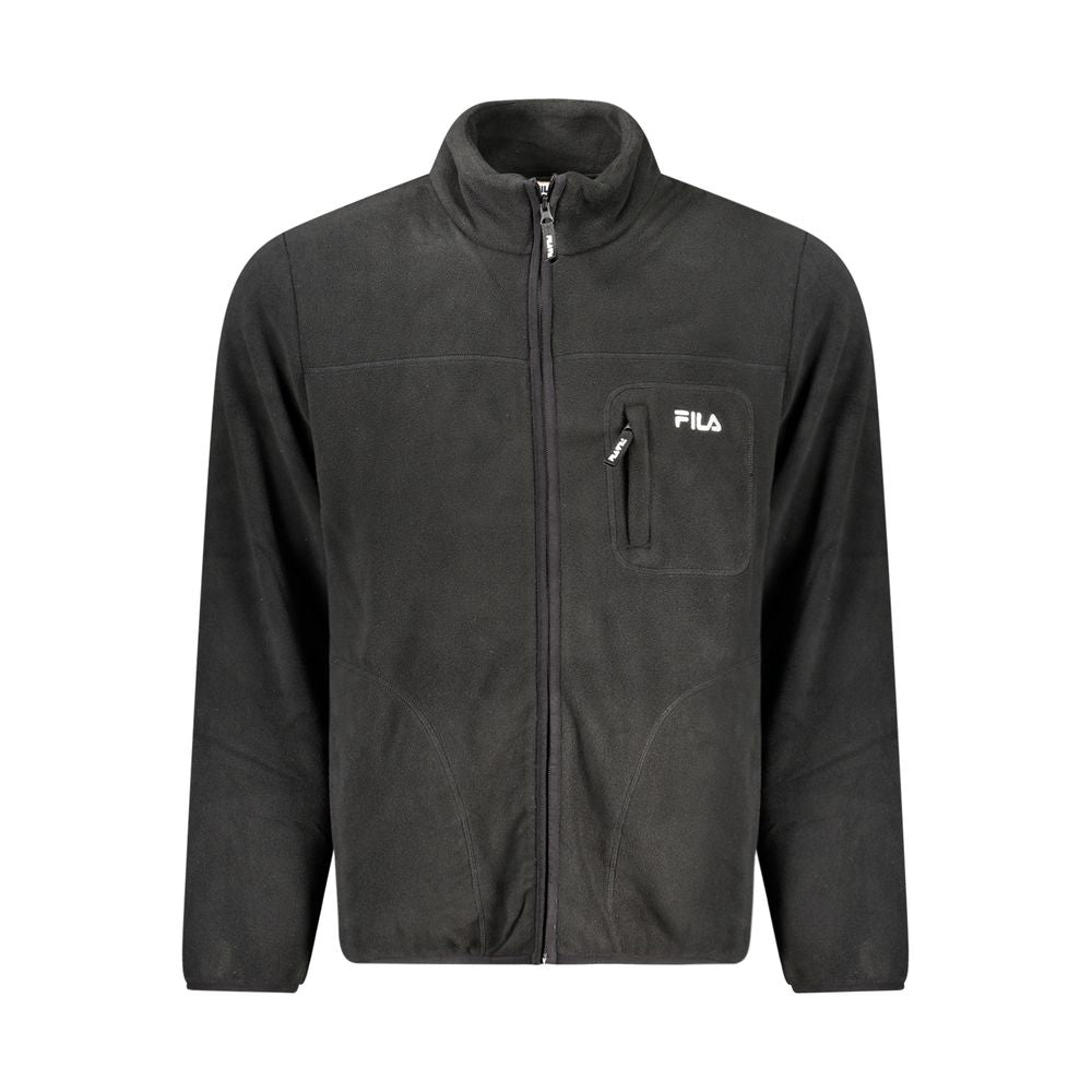 Fila Black Polyester Full-Length Jacket Fila
