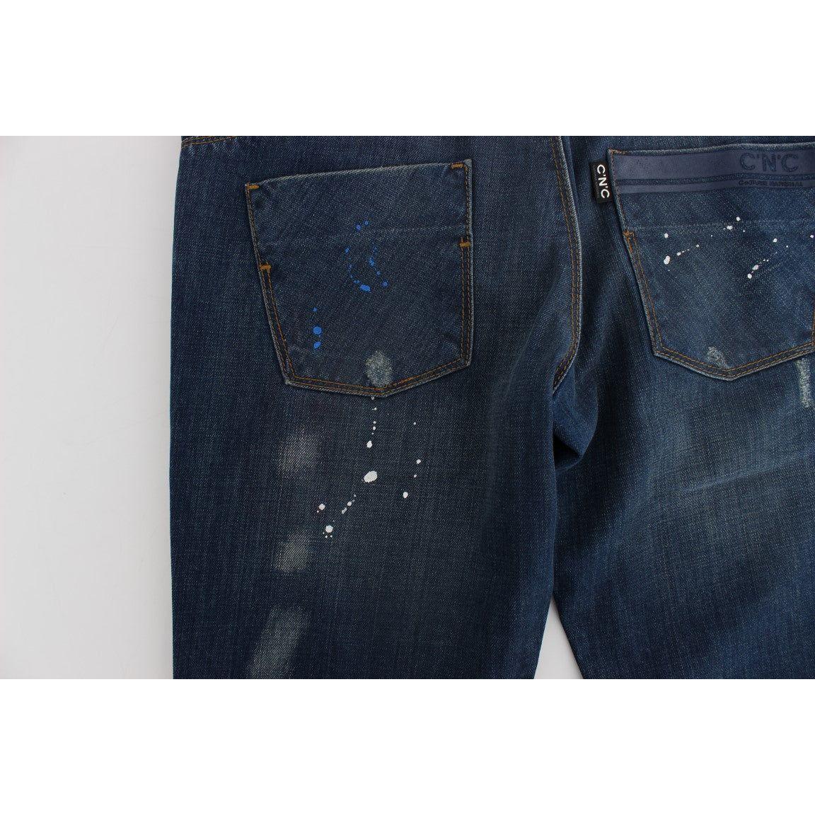 بنطلون جينز ضيق باللون الأزرق من كوستيوم ناشيونال شيك