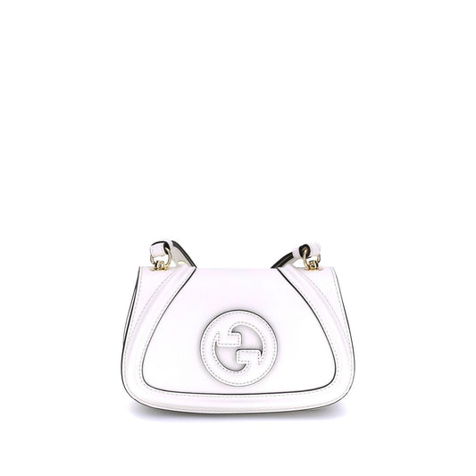 Gucci White Calf Leather Bos Taurus Handbag Gucci