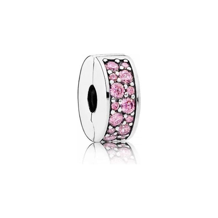 PANDORA CHARMS Mod. PINK PAVE CLIP Charms & Pendants PANDORA