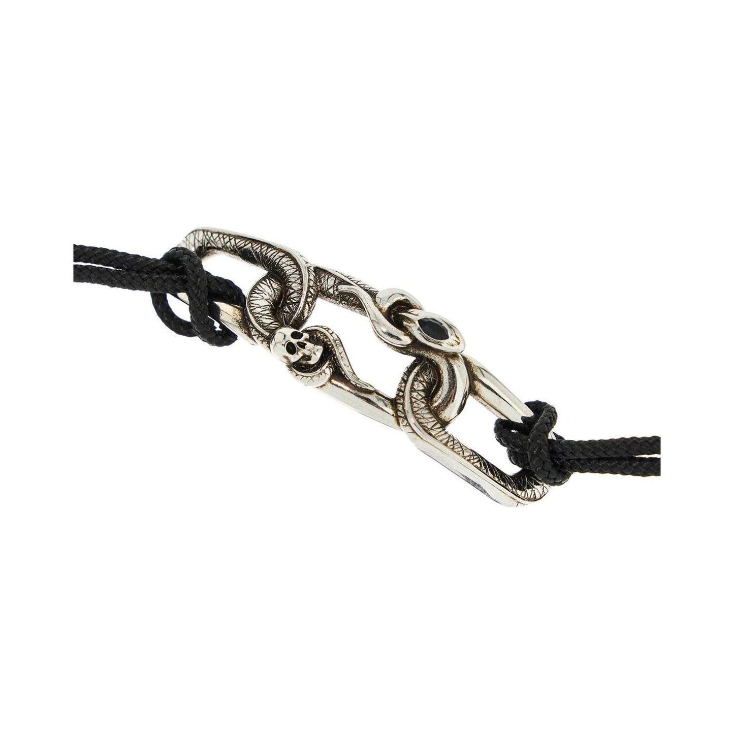 Alexander Mcqueen "snake and skull bracelet with intricate