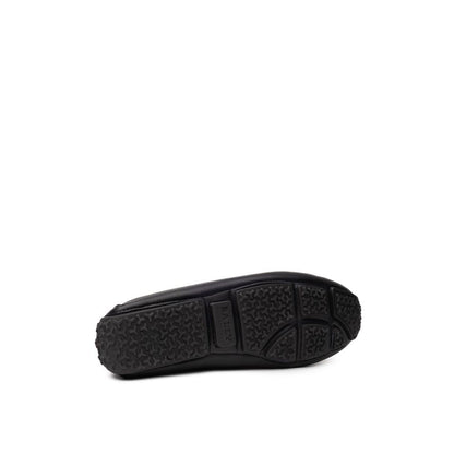 Bally Black Leather Moccassin Bally