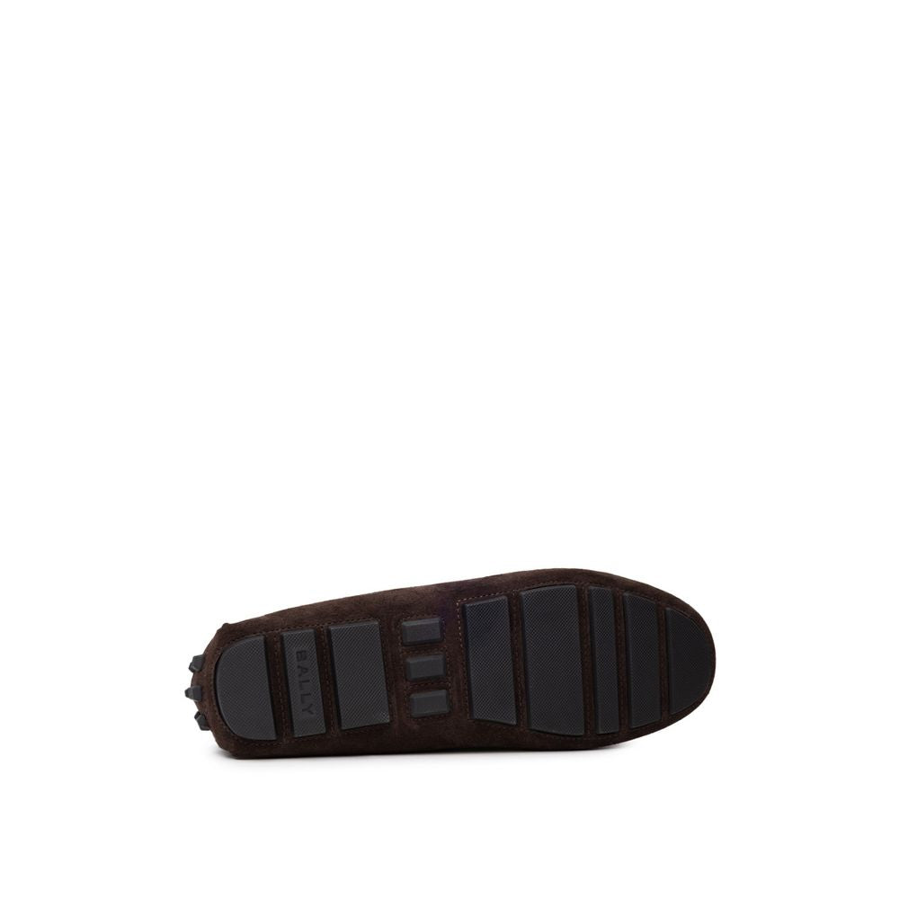 Bally Brown Leather Moccassin Bally