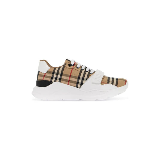 Burberry check fabric sneakers