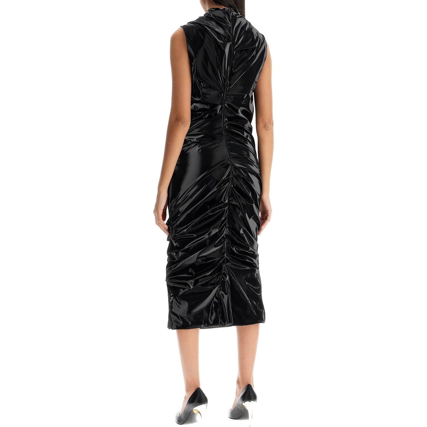 Alexander Mcqueen laminated jersey dress Dresses Alexander Mcqueen