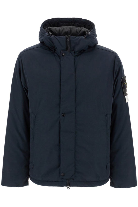 Stone Island hooded micro twill jacket