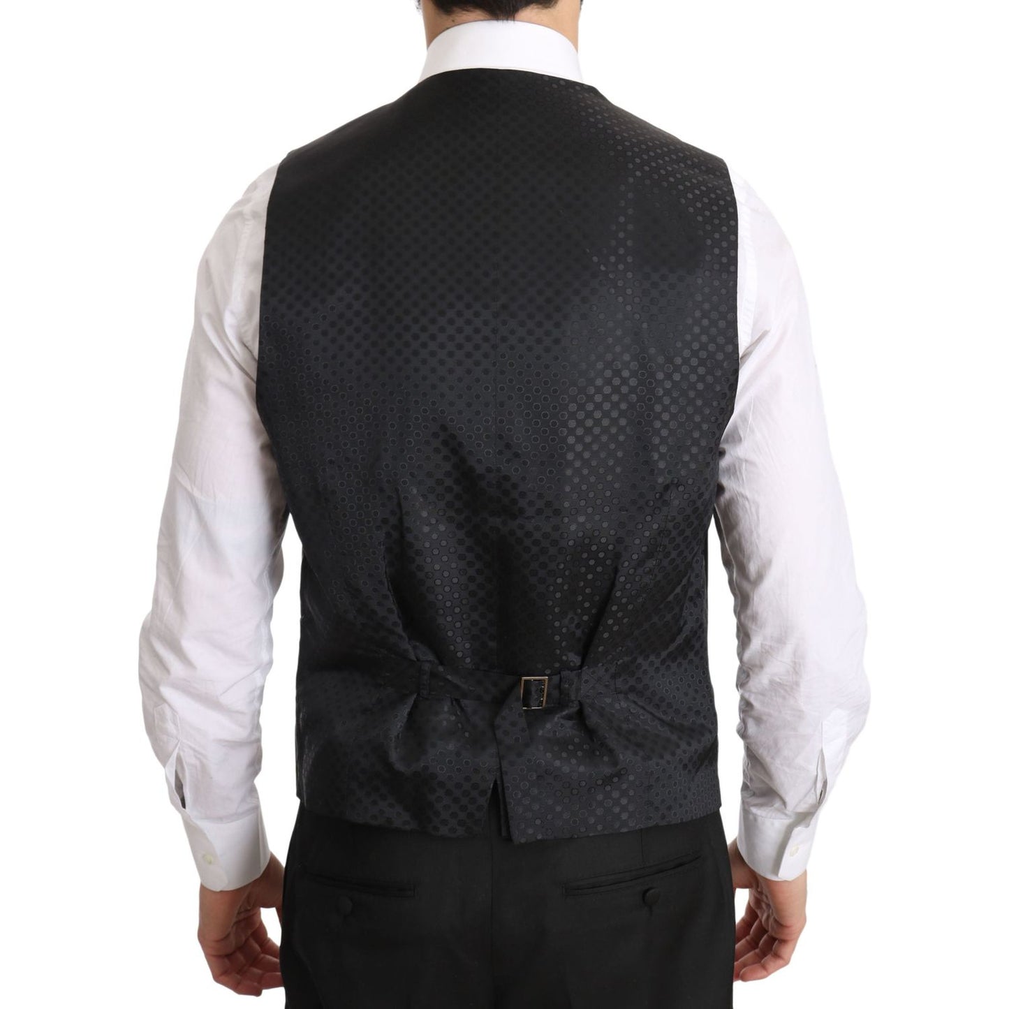 Dolce & Gabbana Elegant Gray Formal Vest - Regular Fit Dolce & Gabbana